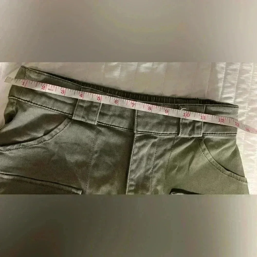 Hollister ultra high rise mom pant XS green Y2K teen fashion pants elastic waist - Picture 8 of 8